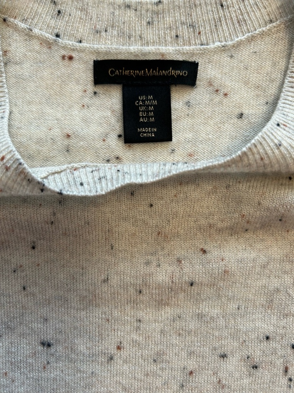 Catherine Malandrino Speckle Pullover